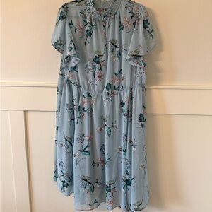 Torrid Blue Flutter Sleeve Sundress